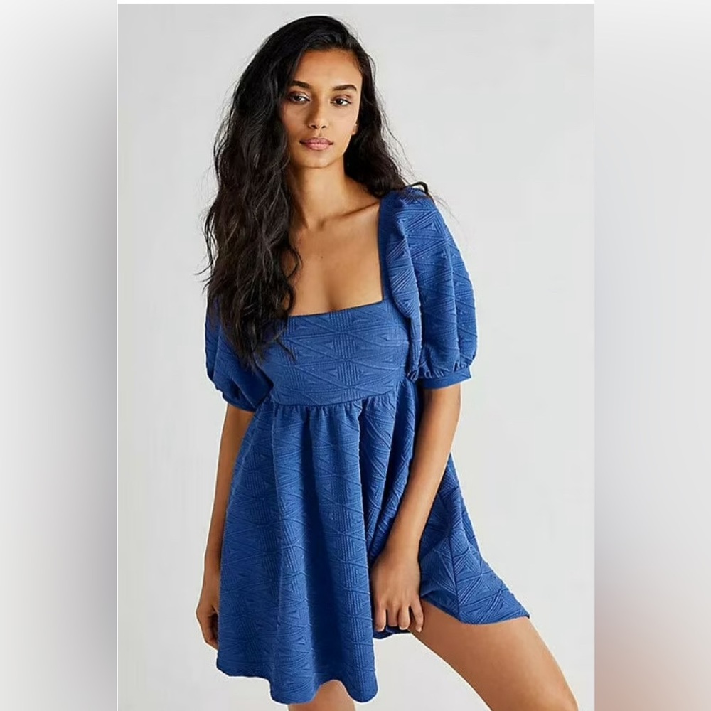 Free People Violet Mini Dress NWT in Blue